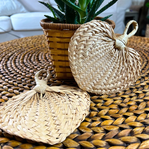 Mini Palm Leaf Boho Fans